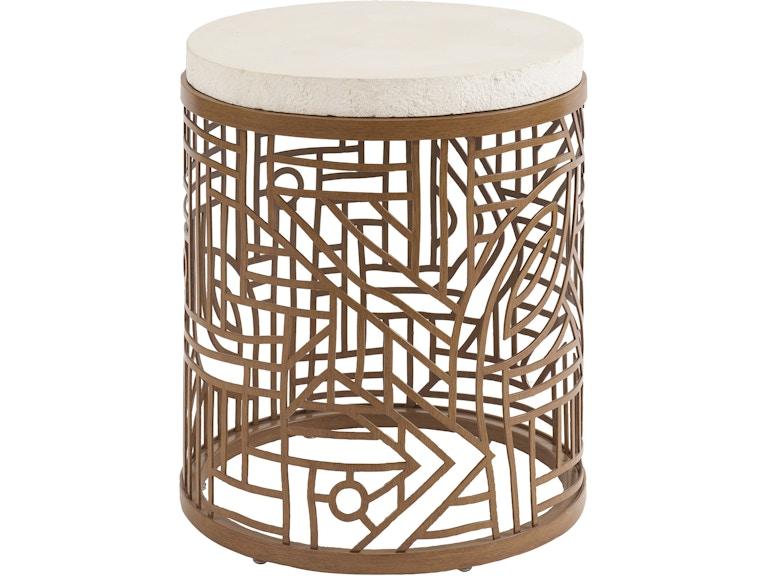 Tommy Bahama Outdoor Living Outdoor Furniture Round End Table 3340-950C at Norwood Furniture