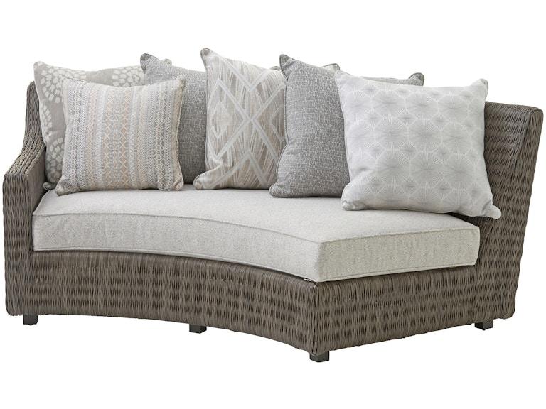 Tommy Bahama Outdoor Living Outdoor Furniture Scatterback LAF Curved Sofa 3900-82L at Norwood Furniture