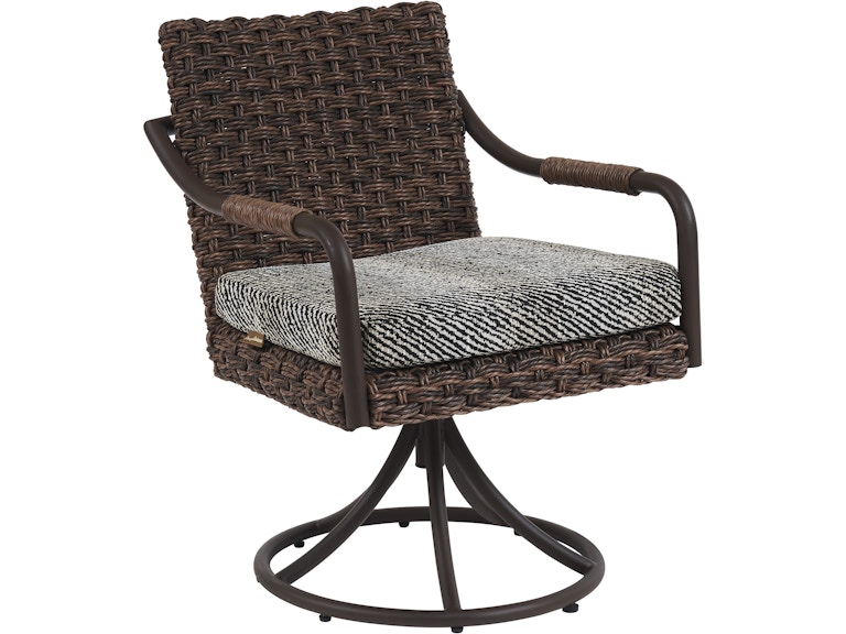 Tommy Bahama Outdoor Living Outdoor Furniture Swivel Rocker Dining Chair 3350-13SR-40 at Norwood Furniture