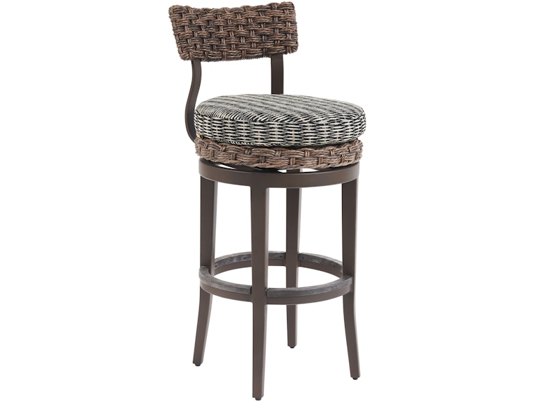 Tommy Bahama Outdoor Living Outdoor Furniture Swivel Bar Stool 3350-16SW-40 at Norwood Furniture