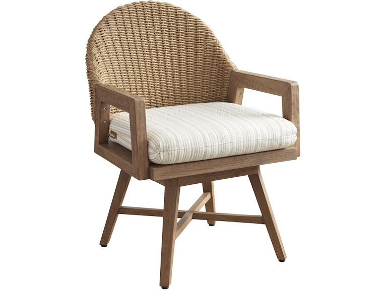 Tommy Bahama Outdoor Living Outdoor Furniture Swivel Dining Chair 3380-13SW at Norwood Furniture