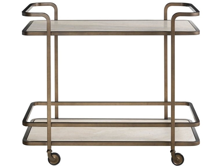Universal Furniture Bar and Game Room Aged Gold Bar Cart U470890G at Norwood Furniture