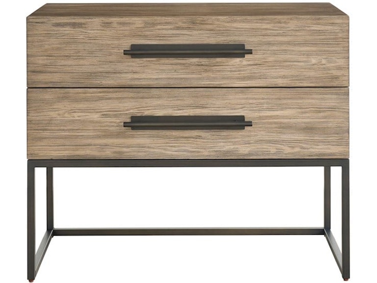 Universal Furniture Bedroom Boulder Metal Base Nightstand U462351 at Norwood Furniture