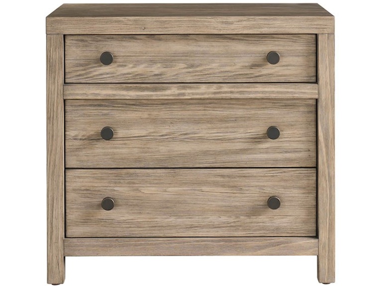 Universal Furniture Bedroom Boulder Three Drawer Nightstand U462355 at Norwood Furniture