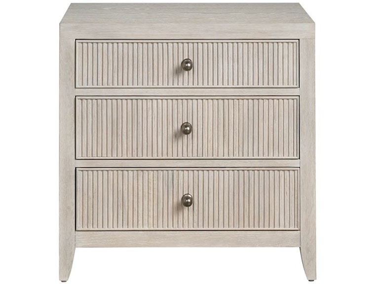 Universal Furniture Bedroom Carmen Three Drawer Nightstand U428355 at Norwood Furniture