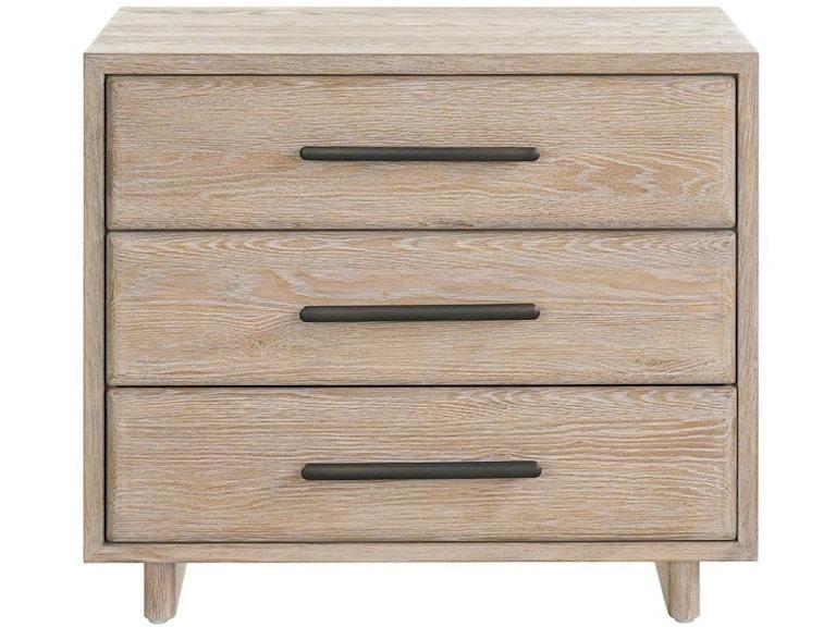 Universal Furniture Bedroom Desert Three Drawer Nightstand U470A350 at Norwood Furniture