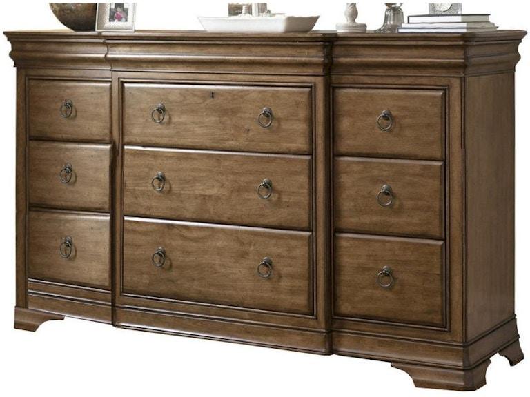 Universal Furniture Bedroom New Lou Drawer Dresser 071040 at Norwood Furniture