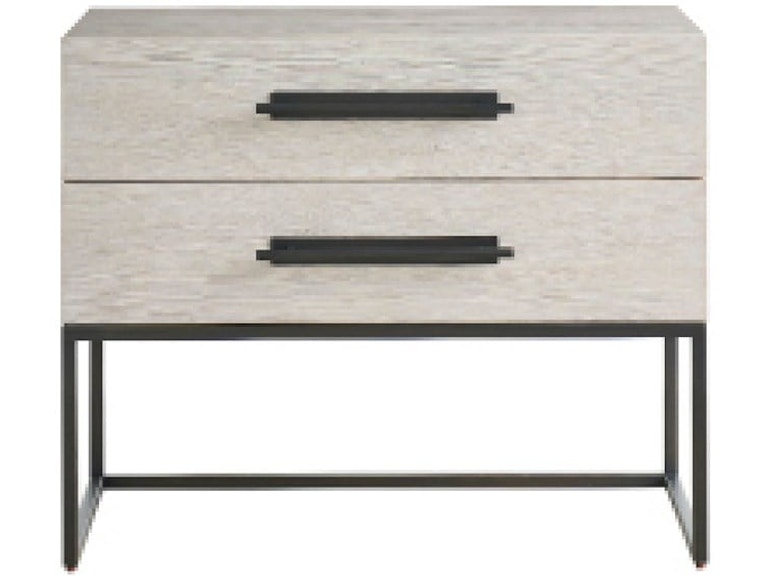 Universal Furniture Bedroom River Rock Metal Base Nightstand U462A351 at Norwood Furniture