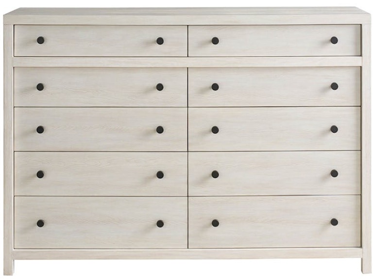 Universal Furniture Bedroom River Rock Ten Drawer Dresser U462A050 at Norwood Furniture
