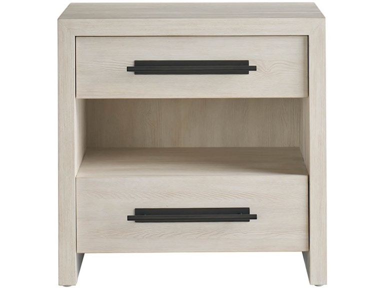 Universal Furniture Bedroom River Rock Two Drawer Nightstand U462A350 at Norwood Furniture