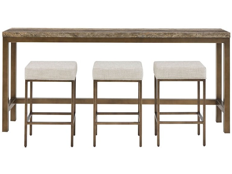 Universal Furniture Casual Dining Brindle Console with Stools U508823 at Norwood Furniture