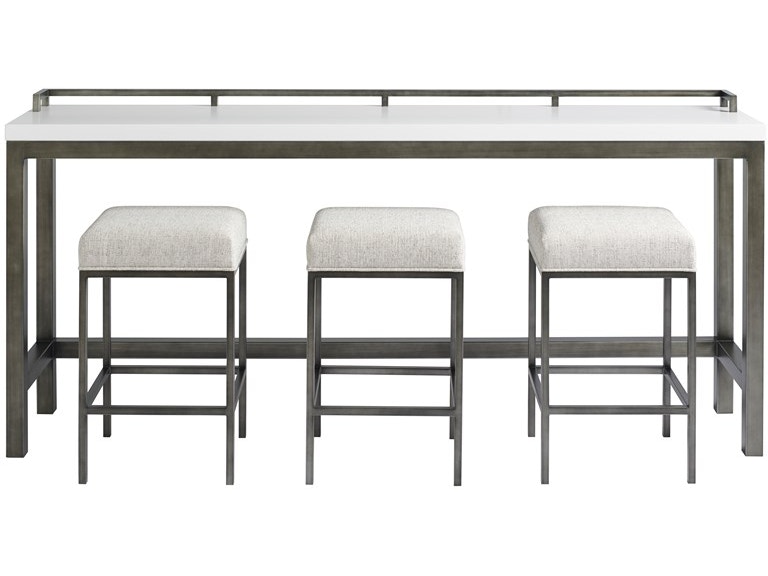Universal Furniture Casual Dining Essence Console Table with Stools 915X803 at Norwood Furniture