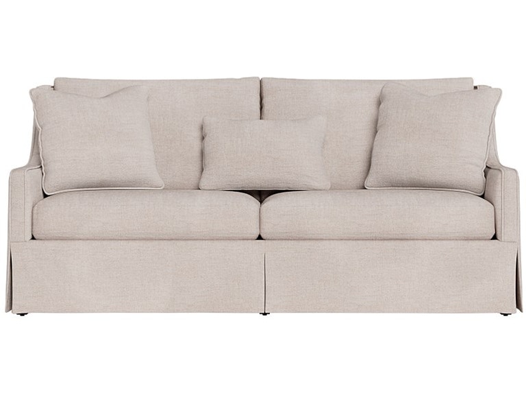 Universal Furniture Living Room Hudson Skirted Sofa 80 Inch - Special Order U064521 at Norwood Furniture