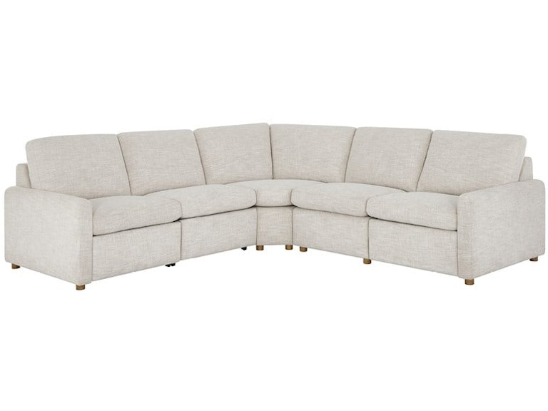 Universal Furniture Living Room Hyde Sectional 5Pc U503510K5-1821-2 at Norwood Furniture