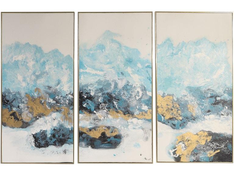 Uttermost Art Crashing Waves Abstract Art Set/3 34370 at Norwood Furniture
