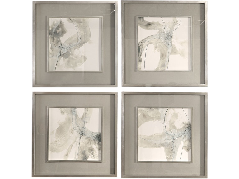 Uttermost Art Divination Abstract Art Set/4 41583 at Norwood Furniture