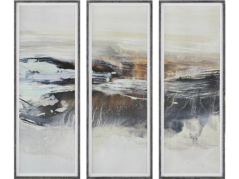 Uttermost Art Graphite Horizon Framed Prints Set/3 41444 at Norwood Furniture
