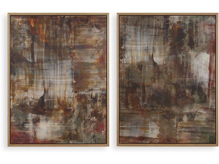 Uttermost Art Molten Patina Framed Canvases Set/2 32433 at Norwood Furniture