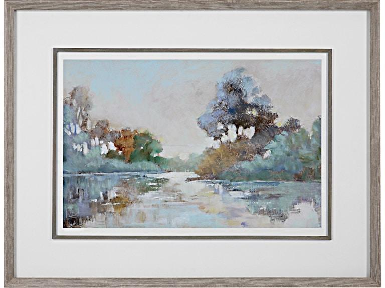 Uttermost Art Morning Lake Watercolor Framed Print 41418 at Norwood Furniture