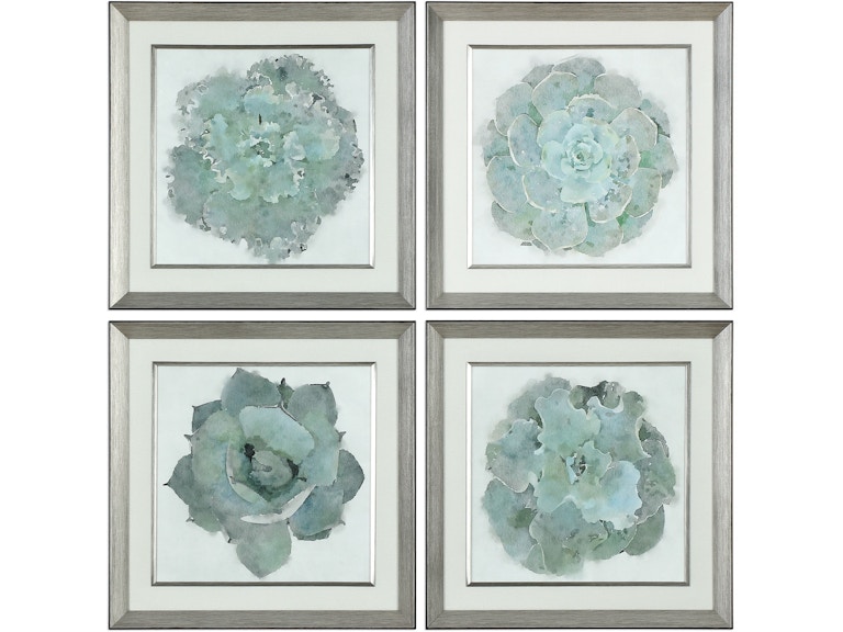 Uttermost Art Natural Beauties Botanical Prints Set/4 33679 At Norwood Furniture