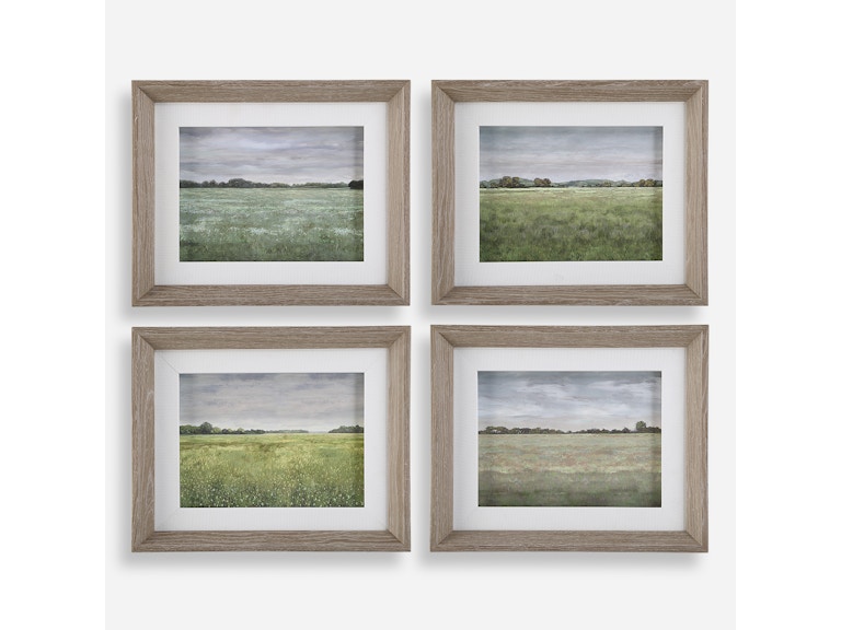 Uttermost Art Quiet Meadows Framed Prints Set/4 32317 at Norwood Furniture