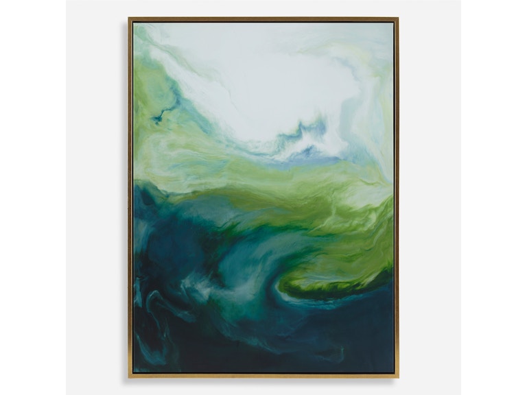 Uttermost Art Serene Green Framed Abstract Art 32367 at Norwood Furniture