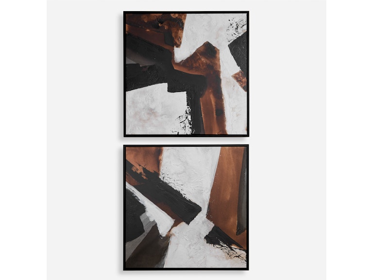 Uttermost Art Tactile Inspiration Framed Abstract Art Set/2 32370 at Norwood Furniture