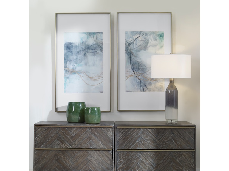 Uttermost Art Undulating Oro Abstract Prints Set/2 45099 At Norwood Furniture