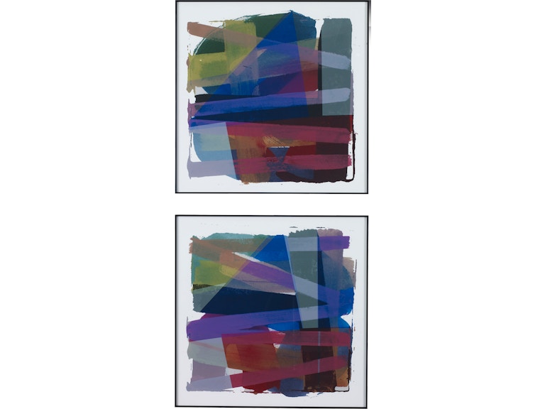 Uttermost Art Vivacious Abstract Framed Prints Set/2 41449 at Norwood Furniture
