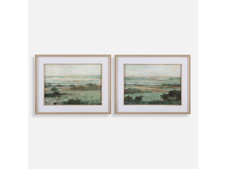 Uttermost Art Warm Valley Framed Prints Set/2 32385 at Norwood Furniture