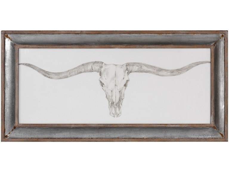Uttermost Art Western Skull Mount Print 51106 at Norwood Furniture
