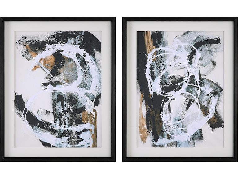 Uttermost Art Winterland Abstract Prints Set/2 32265 at Norwood Furniture