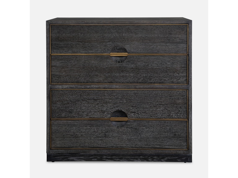 Uttermost Bedroom Besos 4 Drawer Walnut Chest 22930 at Norwood Furniture