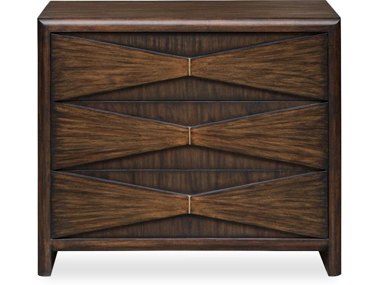 Uttermost Bedroom Bowtie 3 Drawer Mid-Century Chest 50053 at Norwood Furniture