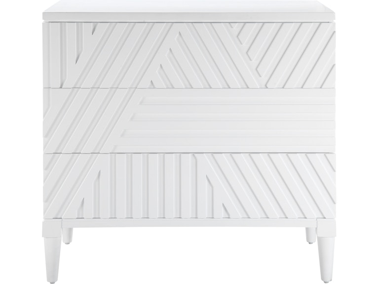 Uttermost Bedroom Colby White Drawer Chest 25382 at Norwood Furniture