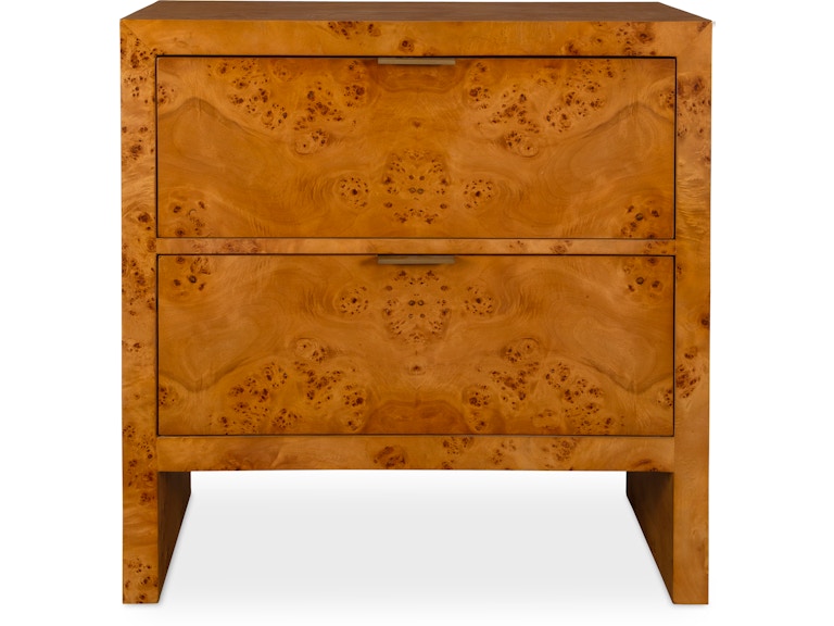 Uttermost Bedroom Indus 2 Drawer Burl Chest 24381 At Norwood Furniture