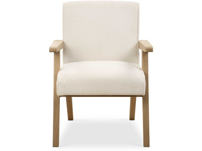 Uttermost Casual Dining Blakely White Dining Arm Chair 23916 at Norwood Furniture