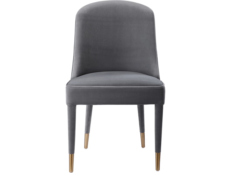 Uttermost Casual Dining Brie Armless Chair Gray Set Of 2 23555-2 At Norwood Furniture