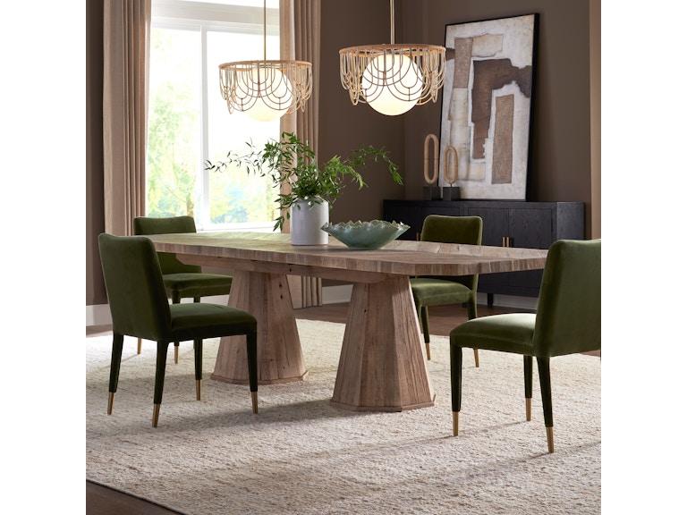 Uttermost Casual Dining Caledon Reclaimed Oak Dining Table 25297 At Norwood Furniture