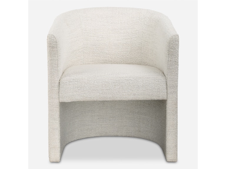 Uttermost Casual Dining Encompass White Fabric Dining Chair 23798 at Norwood Furniture