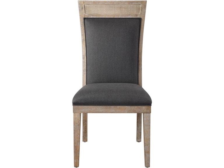 Uttermost Casual Dining Encore Dark Gray Armless Chair 23440 at Norwood Furniture