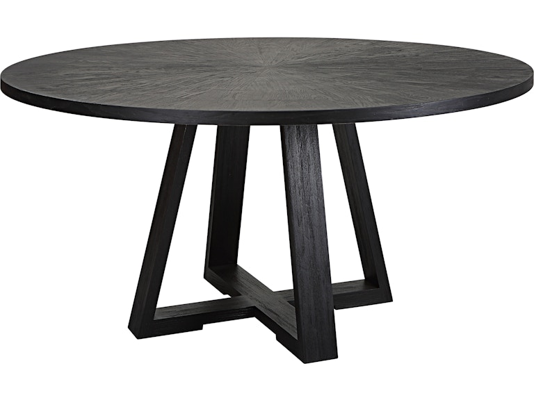 Uttermost Casual Dining Gidran Round Black Dining Table 25206 At Norwood Furniture