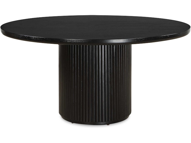 Uttermost Casual Dining Hersch Round Black Dining Table 50147 at Norwood Furniture