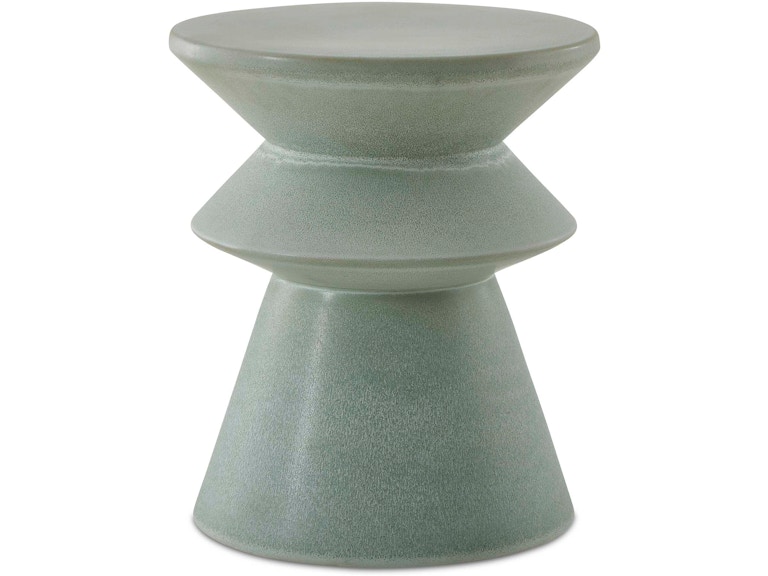 Uttermost Casual Dining Imogene Seafoam Glaze Garden Stool 50206 at Norwood Furniture