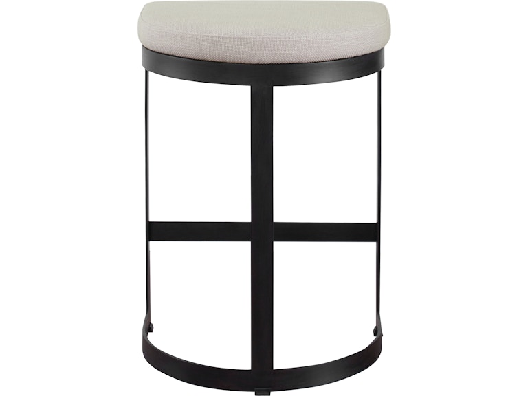 Uttermost Casual Dining Ivanna Black Iron Counter Stool 23591 At Norwood Furniture