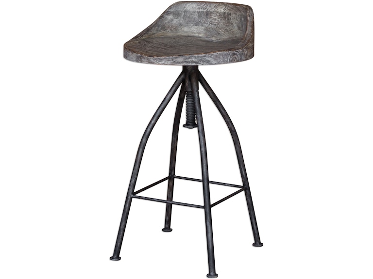 Uttermost Casual Dining Kairu Wooden Bar Stool 25726 at Norwood Furniture