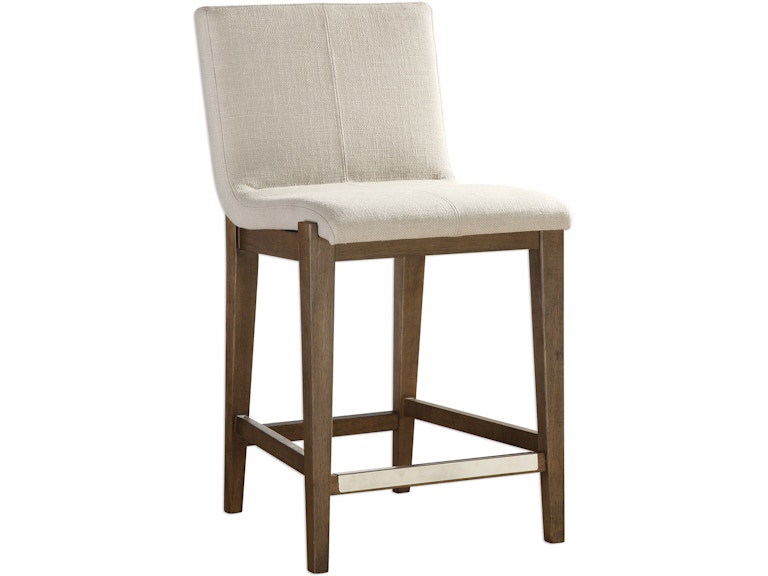 Uttermost Casual Dining Klemens Linen Counter Stool 23390 at Norwood Furniture