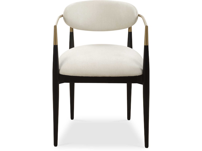 Uttermost Casual Dining Moxie White Dining Arm Chair 23927 at Norwood Furniture