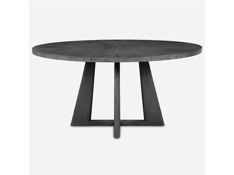 Uttermost Casual Dining Pulsar Round Gray Walnut Dining Table 24279 at Norwood Furniture