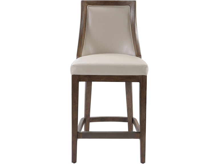Uttermost Casual Dining Purcell Leather Counter Stool 23501 At Norwood Furniture
